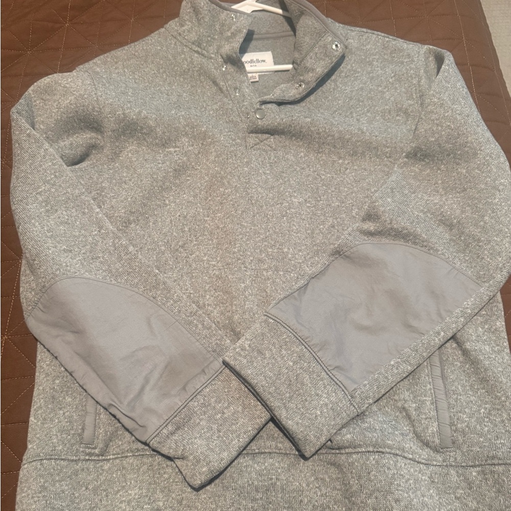 Men's Gray Quarter-Zip Pullover